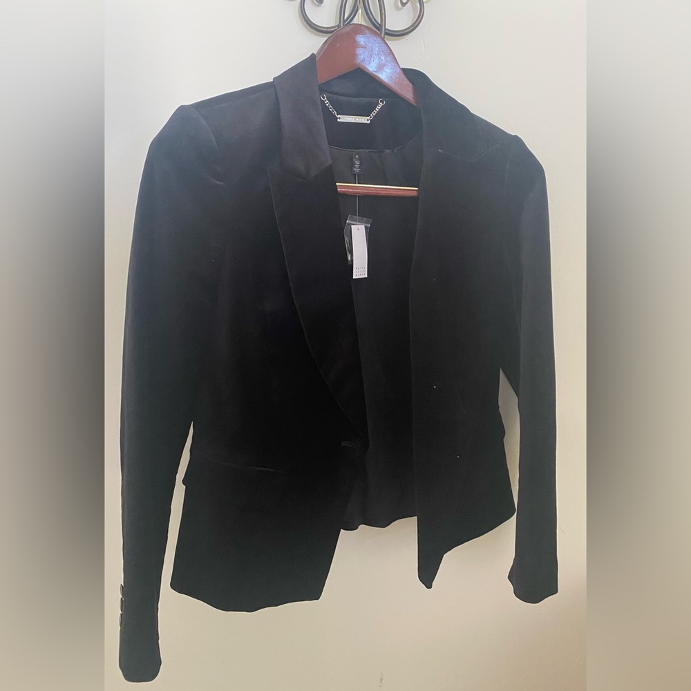 NWT White House Black Market velvet blazer
